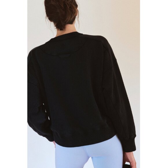 FP Movement X Hatch Intercept Pullover Maternity Sweatshirt Black Medium NWT - Picture 4 of 6